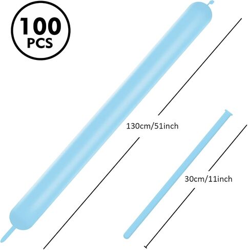 100pcs 260q البالونات الملتوية للحيوانات الطويلة البالونات سماكة اللاتكس النمذجة البالونات السحرية الطويلة للشكل الحيواني وأعياد الميلاد والمهرج (بني) in Kuwait