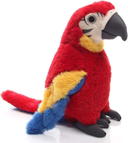 Levenkeness Macaw Parrot Plush, Red Bird Stuffed Animal Plush Toy Doll Gifts for Kids 9.8" in Saudi Arabia