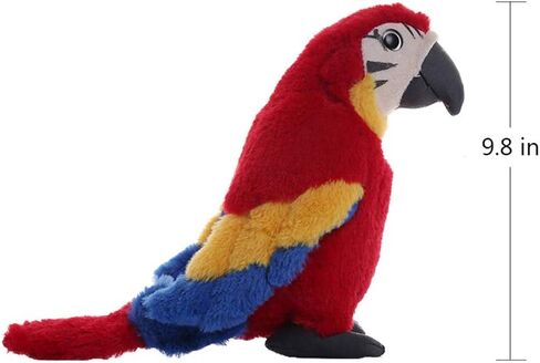 Levenkeness Macaw Parrot Plush, Red Bird Stuffed Animal Plush Toy Doll Gifts for Kids 9.8" in Saudi Arabia