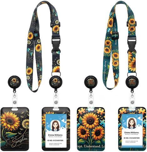 Sea Turtle Lanyard with Retractable Badge Reel and ID Badge Holder, Adjustable Lanyard Badge Nature Lovers, Teachers, Nurses, and Professionals in Saudi Arabia