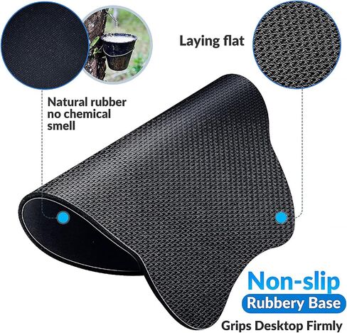 Gimars Enlarge [ 30% Larger Moving Space] Mouse Pad Wrist Support,Soft & Comfortable MousePad for Computer,Smooth Superfine Fibre Memory Foam Ergonomic Mouse Pad Wrist Rest for Laptop, Gaming & Office in Saudi Arabia