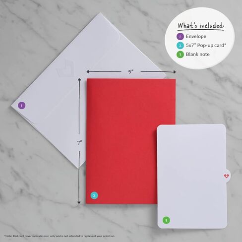 Lovepop Everyday Pop-Up Card for Her, Him - 3D Love Novelty Greeting Cards - Pizza Stolen a Pizza My Heart - 5" x 7" - Blank Notecard & Envelope Included in Kuwait