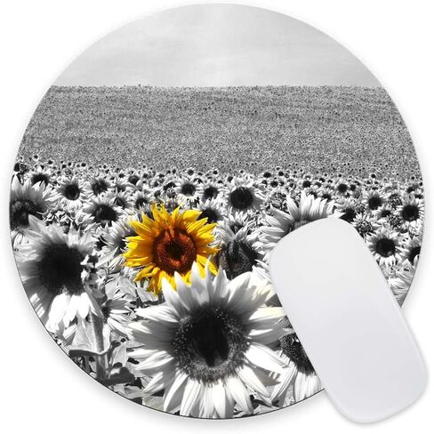 وسادة الماوس المستديرة ، تيل خشب خشبي خشبي ، وسادة الماوس ديزي ، وسادات الفأر الصغيرة المخصصة مع التصاميم ، والمكتب المحمول قاعدة فأر من الطبقات اللاسلكية المحمولة للكمبيوتر المحمول 7.9 × 7.9 × 0.12 بوصة in Kuwait