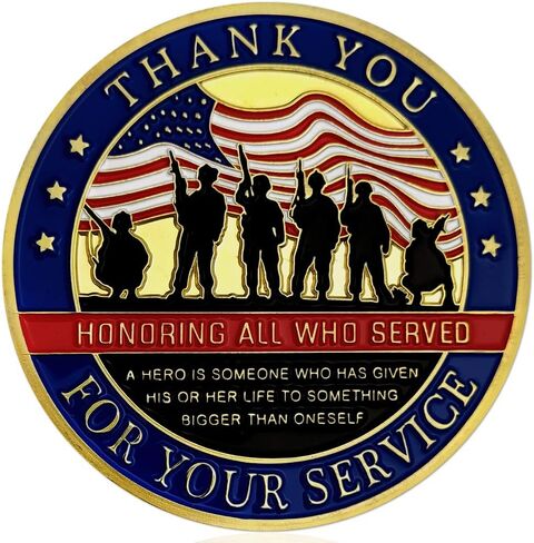Thank You for Your Service Military Appreciation Challenge Coin Pack of 10 in Saudi Arabia