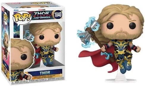 POP Thor: Love and Thunder - Thor Funko Vinyl Figure (Bundled with Compatible Box Protector Case), Multicolor, 3.75 inches in Saudi Arabia