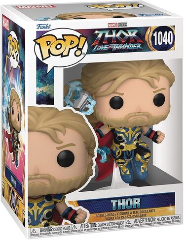 POP Thor: Love and Thunder - Thor Funko Vinyl Figure (Bundled with Compatible Box Protector Case), Multicolor, 3.75 inches in Saudi Arabia