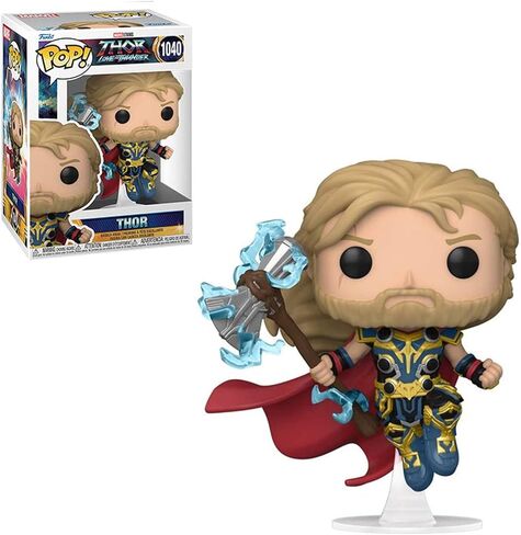 POP Thor: Love and Thunder - Thor Funko Vinyl Figure (Bundled with Compatible Box Protector Case), Multicolor, 3.75 inches in Saudi Arabia