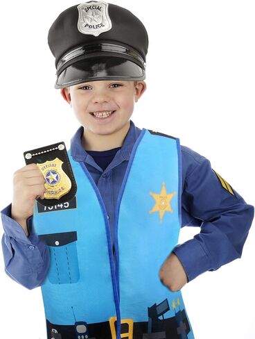 20 Pcs Kid Career Vest Costume Role Play Vest Bulk Military Firefighters Police Vest for Kid Halloween Dress Up in Kuwait