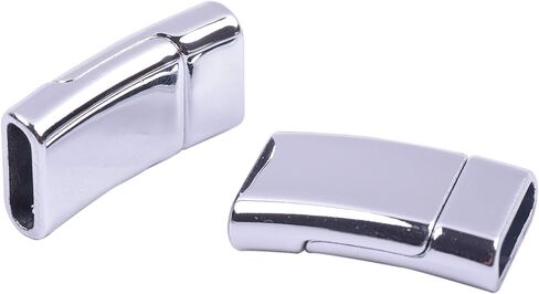 KONMAY 5 Sets 12.0x3.5mm Flat Magnetic Jewelry Clasps for Bracelets, Gunmetal in Saudi Arabia