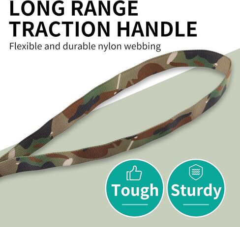 Tactical Leash with Elastic retraction with Control Handle and Metal Carabiner. Can be Used for Large, Medium and Small Dogs. (Black) in Saudi Arabia