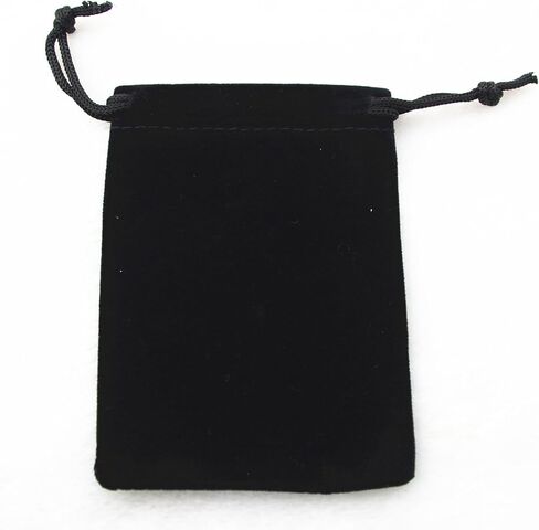 AEAOA Gift Bags, Pack of 25 Pieces 4" X 3" Velvet Drawstring Jewelry Pouches, for Candy, Pins, Jewelry, Treats, Birthday Party Favors (Black) in Saudi Arabia