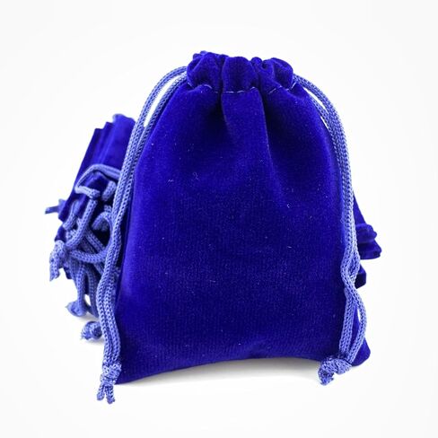 AEAOA Gift Bags, Pack of 25 Pieces 4" X 3" Velvet Drawstring Jewelry Pouches, for Candy, Pins, Jewelry, Treats, Birthday Party Favors (Black) in Saudi Arabia