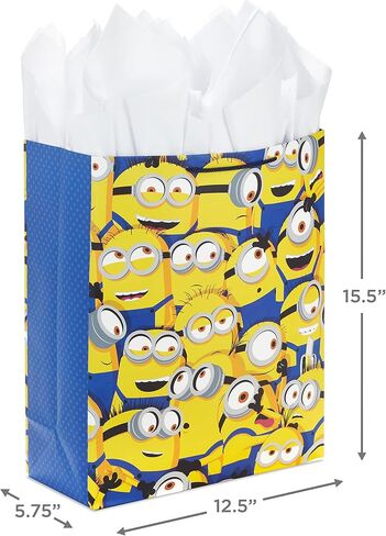 Hallmark Sesame Street 13" Large Gift Bag with Tissue Paper (Big Bird, Elmo, Grover, Cookie Monster) for Birthdays, Christmas, Back to School in Saudi Arabia