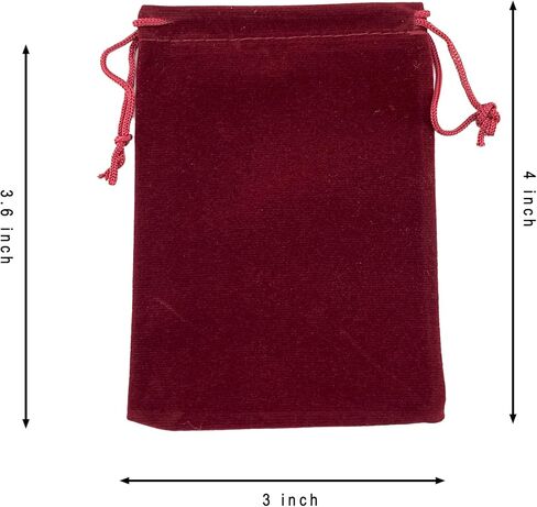 AEAOA Gift Bags, Pack of 25 Pieces 4" X 3" Velvet Drawstring Jewelry Pouches, for Candy, Pins, Jewelry, Treats, Birthday Party Favors (Black) in Saudi Arabia