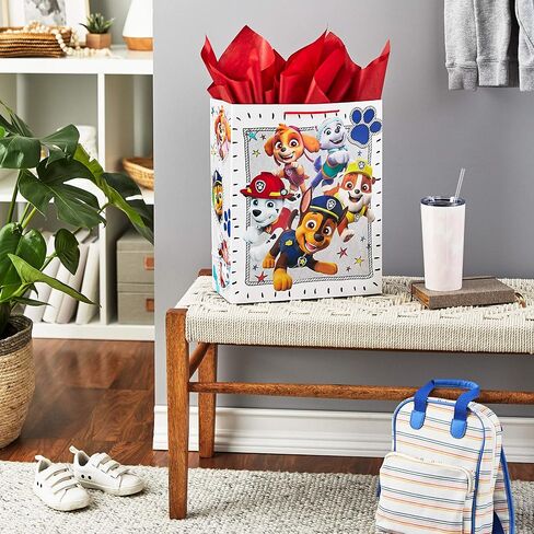Hallmark Sesame Street 13" Large Gift Bag with Tissue Paper (Big Bird, Elmo, Grover, Cookie Monster) for Birthdays, Christmas, Back to School in Saudi Arabia