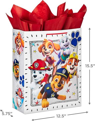 Hallmark Sesame Street 13" Large Gift Bag with Tissue Paper (Big Bird, Elmo, Grover, Cookie Monster) for Birthdays, Christmas, Back to School in Saudi Arabia
