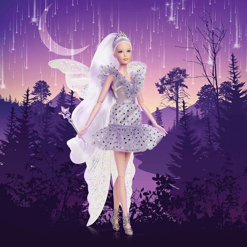 Barbie Signature Tooth Fairy Doll ، دمية قابلة للتحصيل مع Fairy Wings ، Wand & Coin Bag ، هدية للأطفال من عمر 6 سنوات ، Up ، Hby6 in Saudi Arabia