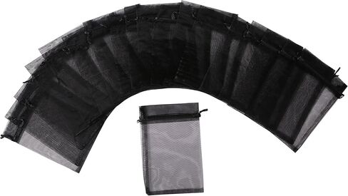 Organza Drawstring Pouch Bag,2.8''W x3.6" L, Pack of 100 (Fuchsia) in Saudi Arabia