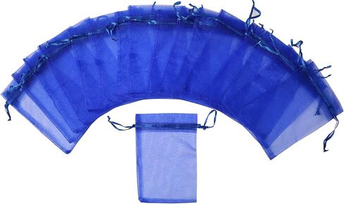 Organza Drawstring Pouch Bag,2.8''W x3.6" L, Pack of 100 (Fuchsia) in Saudi Arabia