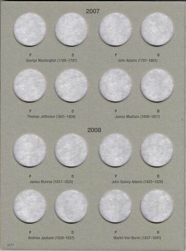 H.E. Harris & Co. US Presidential Dollar Two Volume Set from 2007#’s 2277, 2278 in Kuwait