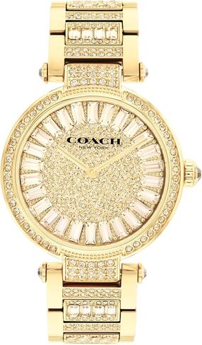 Coach Cary Watch for Women - 2H Quartz Bracelet Watch with Crystals on The Dial - Water Resistant 3 ATM/30 Meters - Gift for Her - Timeless Elegance, Perfect for Day or Night - 34mm in Saudi Arabia