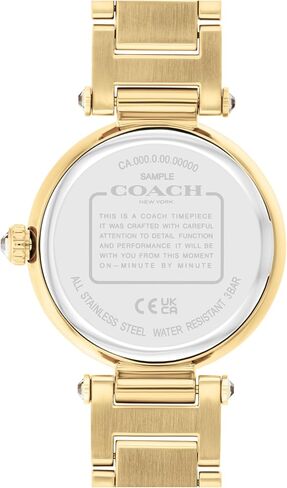 Coach Cary Watch for Women - 2H Quartz Bracelet Watch with Crystals on The Dial - Water Resistant 3 ATM/30 Meters - Gift for Her - Timeless Elegance, Perfect for Day or Night - 34mm in Saudi Arabia