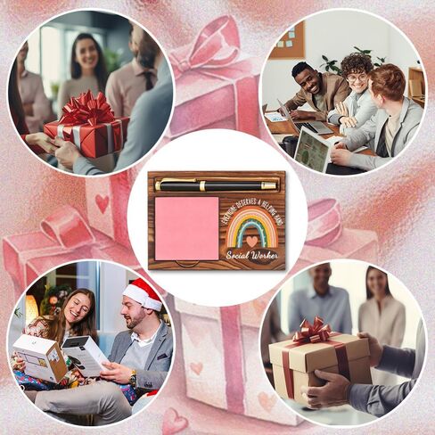 Social Worker Sticky Note Holder, Social Worker Appreciation Gifts, Thank You Gifts for Social Worker, Social Worker Office Decor Self-Stick Note Pad Holders YB382 in Saudi Arabia