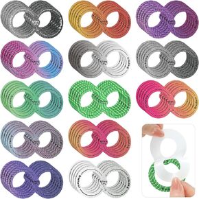 Teling 65 Pieces Anxiety Sensory Stickers Sensory Strips Set Stress Relief Stickers Anxiety Sensory Strips Breathing Sensory Adhesive for Adults Teens Anxiety Relief Toy (Cute)