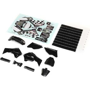 Losi Black Plastics W/Wraps PM-MX LOS260006 أجزاء خيار السيارات/الشاحنة الكهربائية