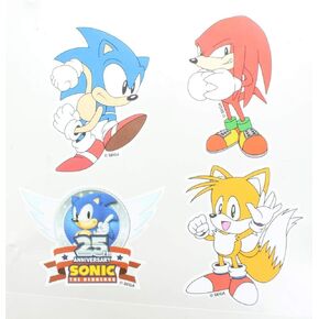 Sonic The Hedgehog Vinyl Stickers, Set of 4