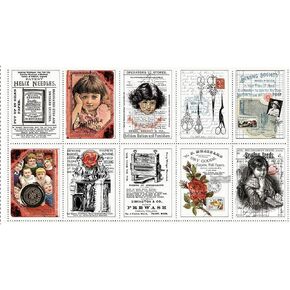 Riley Blake’s Assortment of Premium Quilting Fabric Panels, Perfect for Quilting, Apparel, DIY Crafting, and Home Decor (Sew Journal Needlebook Patch Panel)