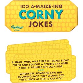 Ridley’s 100 Single Cheesy Joke Cards – Includes 100 Jokes for Kids and Adults, Funny Jokes for Family-Friendly Fun – Makes a Great Gift Idea