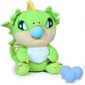 سلسلة Popbro -pper Popper Max Dragon - Dewell - Super Large Foam Ball Shooter - 11 "Toy Plush Toy For Kids - دعم العاطفي للأطفال (الأخضر) in Saudi Arabia