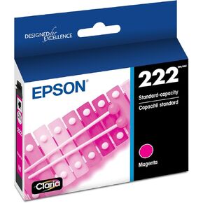 Epson 222 Claria Ink Standard Capacity Magenta Cartridge (T222320-S) Works with Workforce WF-2960, Expression XP-5200