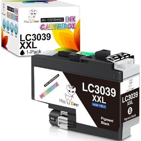 Miss Deer Compatible LC3039 BK/C/M/Y Ink Cartridges Replacement for Brother LC3039XXL LC3037 XXL LC3037XXL High Yield for MFC-J6945DW MFC-J6545DWXL MFC-J5845DW MFC-J5845DWXL Printer (4-Pack)