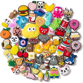 Mr. Pen- Different Charms, 30, 50, 60 Pcs, PVC Random Different Charms, Decoration Charms for Decoration