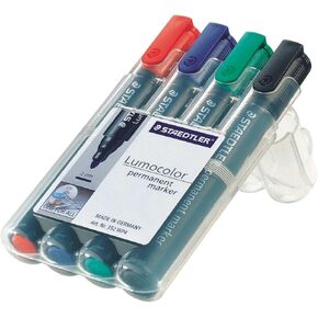 STAEDTLER Lumocolor Permanent Marker Box 4 colours 352 WP4