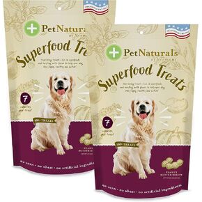 Pet Naturals Superfood Dog Treats with Blueberry and Kale - No Corn, Wheat or Artificial Ingredients - Bacon Flavor, 100 Chews (Pack of 1)