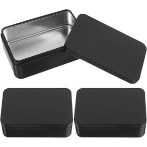 LALAFINA 3PCS تشغيل بطاقة CASE CASE BOX TINPLATE BOX SMITHER CASTERIZER CASE CLOW CAST