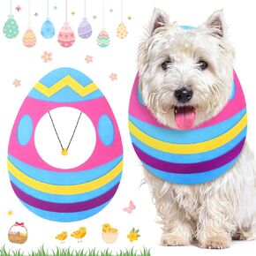 1 Set Dog Easter Costumes Cute Pet Hat Clothes Dog Easter Adjustable Egg Shaped Headwear for Easter Pet Party Supplies Medium Large Dogs Cats Puppy Decorative Party Accessory (Large)