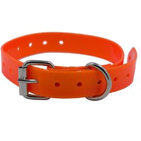 TrainPro 27 ½" X ¾" Replacement Dog Collar Strap Band w/Double Buckle Loop - All Brands Pet Training Bark, Shock, e-Collars and Fences. Wide Variety of Bold Standard Colors and Reflective Choices.
