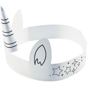 DIY Unicorn Crown Craft Kit - Makes 12 horns - Crafts for Kids and Party Activities