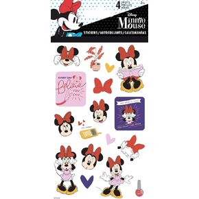 Minnie Mouse - Living Her Best Life - Standard 4 Sheet Stickers Standard Stickers - 4 Sheet
