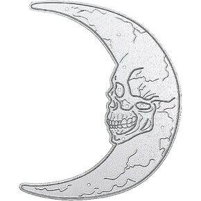 Halloween Skull Moon Border Die Cut for Card Making, Halloween Metal Cutting Dies Congratulations Die Cuts Embossing Stencils Template for DIY Scrap-Booking Decor Wedding Birthday Blessing Card
