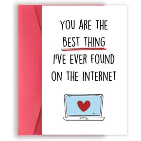 Asmallgf Romantic Valentines Day Card for Husband Wife, Happy Anniversary Birthday for Girlfriend Boyfriend, Best Love You Gifts in Kuwait