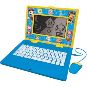 LEXiBOOK - Paw Patrol - Bilingual and Educational Laptop English/Spanish - Toy for Children, 170 Activities to Learn, Play Games and Music, Large Screen - JC599PAi2, Blue / Yellow