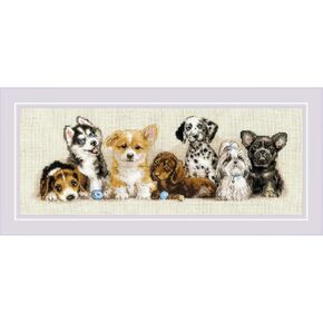 RIOLIS - German Shepherd 1068, Dogs Cross Stitch Kits 9,45" x11,81, Counted Cross Stitch Kits, Counted Cross Stitch Kits for Beginners & Advanced, Cross Stitching Kits for Adults, Dog Embroidery Kit
