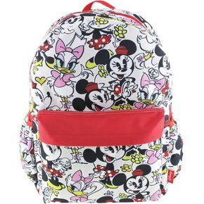 Minnie Mouse and Friends 16 inch All Over Print Deluxe Backpack With Laptop Compartment