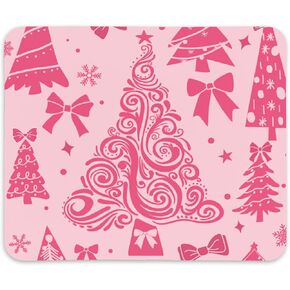 QIYUHOY Merry Christmas Decorations Mouse pad for Desk,Christmas Tree Decor Mousepad,Christmas Birthday Gifts for Girls Women,Non-Slip Rubber Base Mousepad for for Home Office Laptop,9.5x7.9 inches