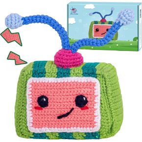 Crochetta Crochet Kit for Beginners, Crochet Starter Kits for Adults with Step-by-Step Video Tutorials, Learn to Crochet Kit Kids, Knitting Craft Supplies, Crochet Plants Indoor Home Decor(40%+ Yarn)